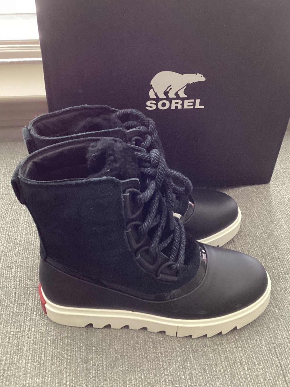 SOREL Joan of Arctic Next Lite Waterproof Wedge Snow Boot, size 5